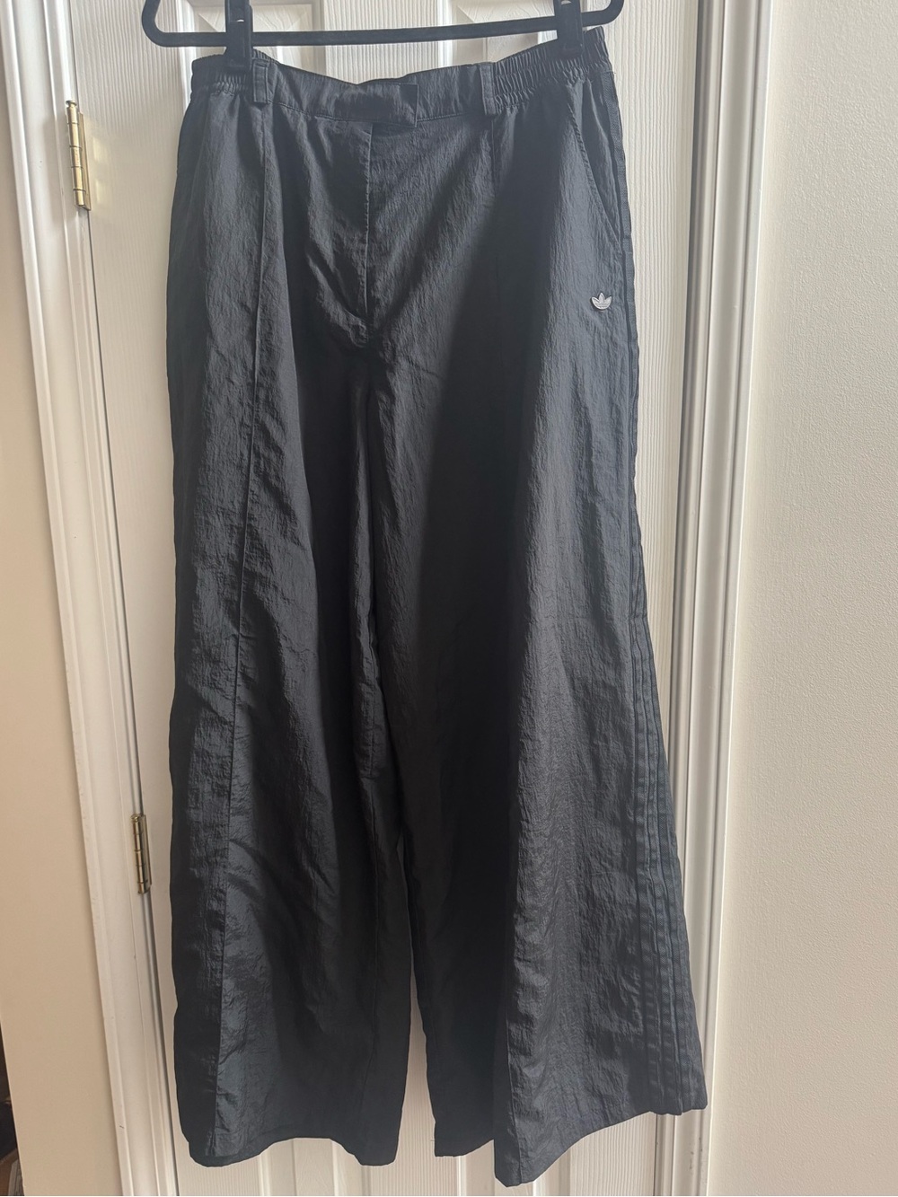 Adidas Women’s Firebird Black Track Pants with Wide Leg - Picture 2 of 5